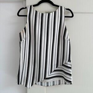 White House Black Market, Pinstripe Tank, Size 6